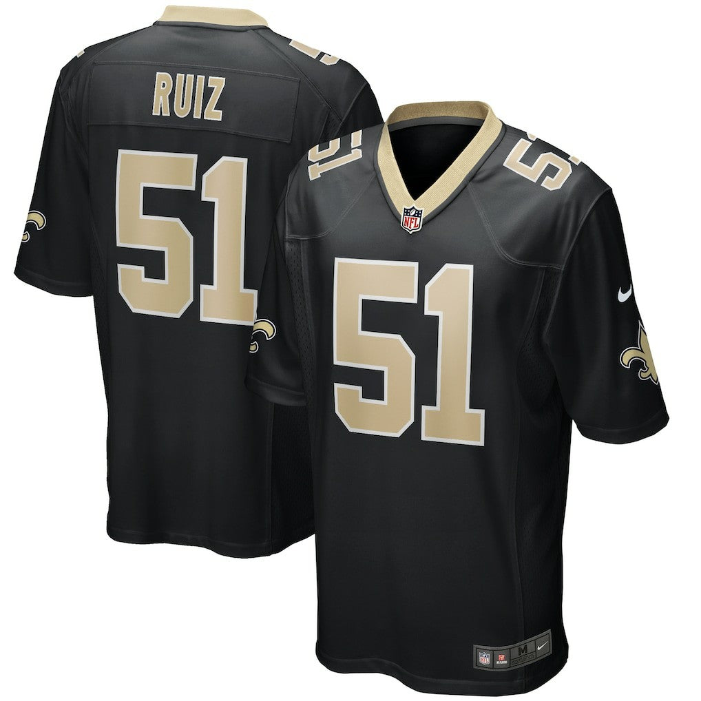 Cesar Ruiz New Orleans Saints Game Jersey Black | Nike for Sale