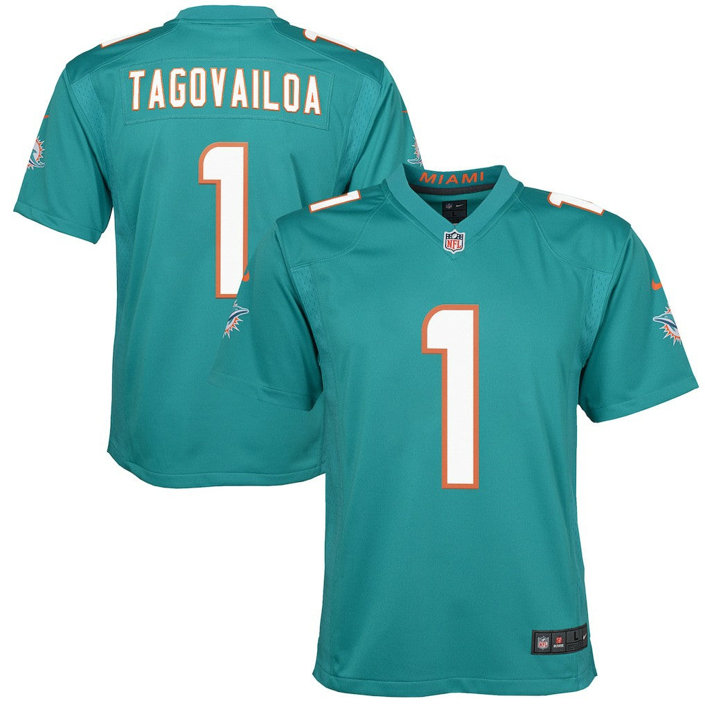 Tua Tagovailoa Miami Dolphins Youth Game Jersey Aqua | Nike for Sale