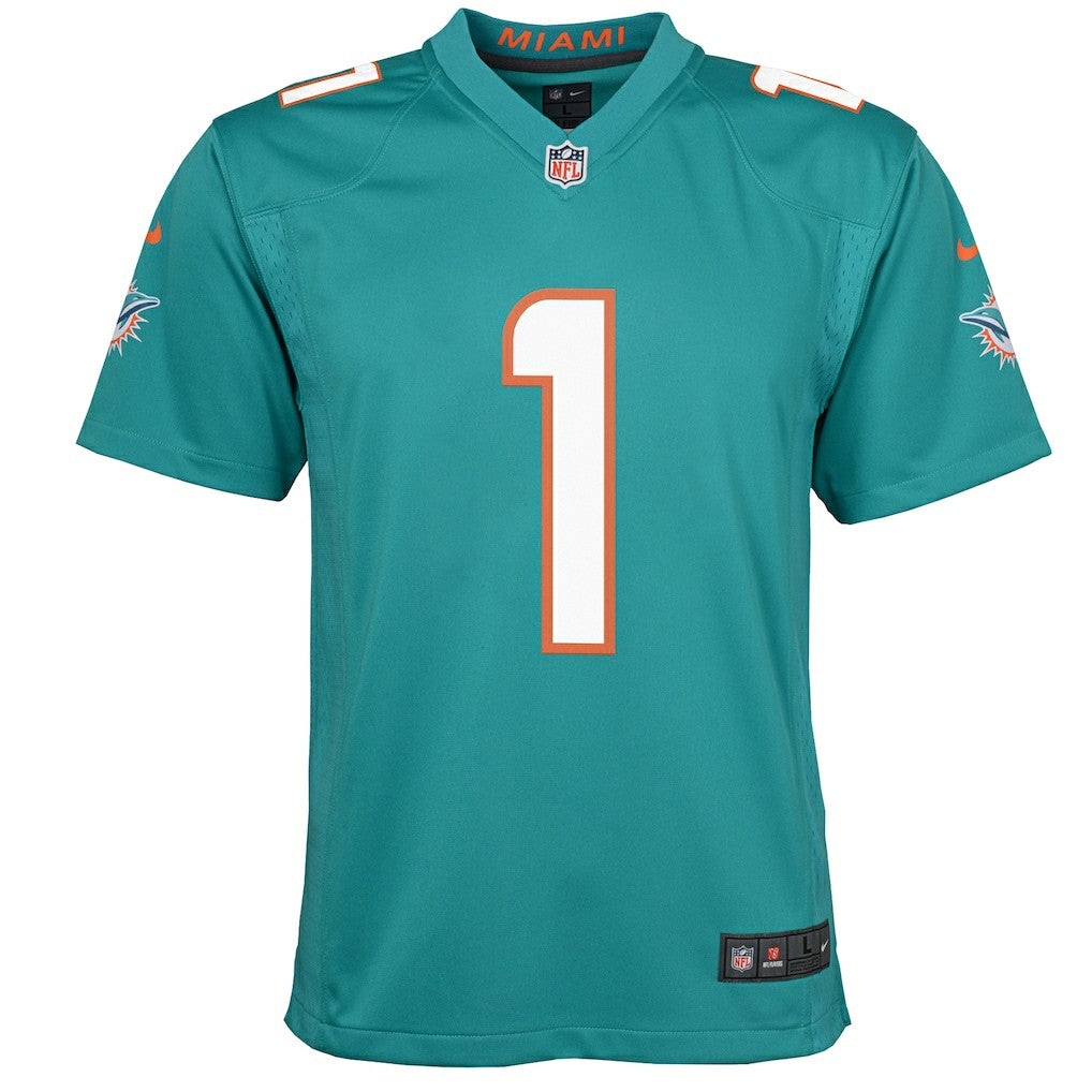 Tua Tagovailoa Miami Dolphins Youth Game Jersey Aqua | Nike for Sale