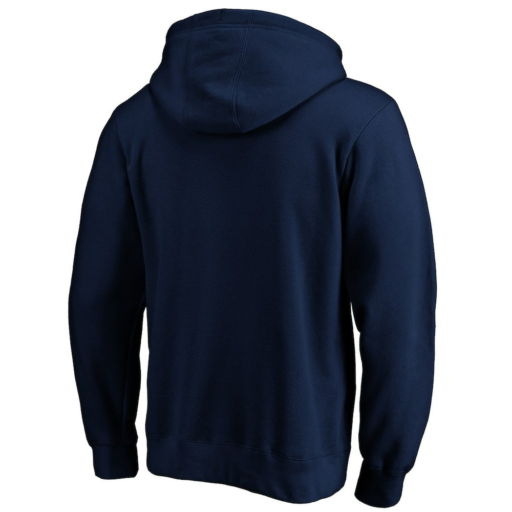 Seattle Seahawks Banner Wave Fitted Pullover Hoodie Navy | NFL