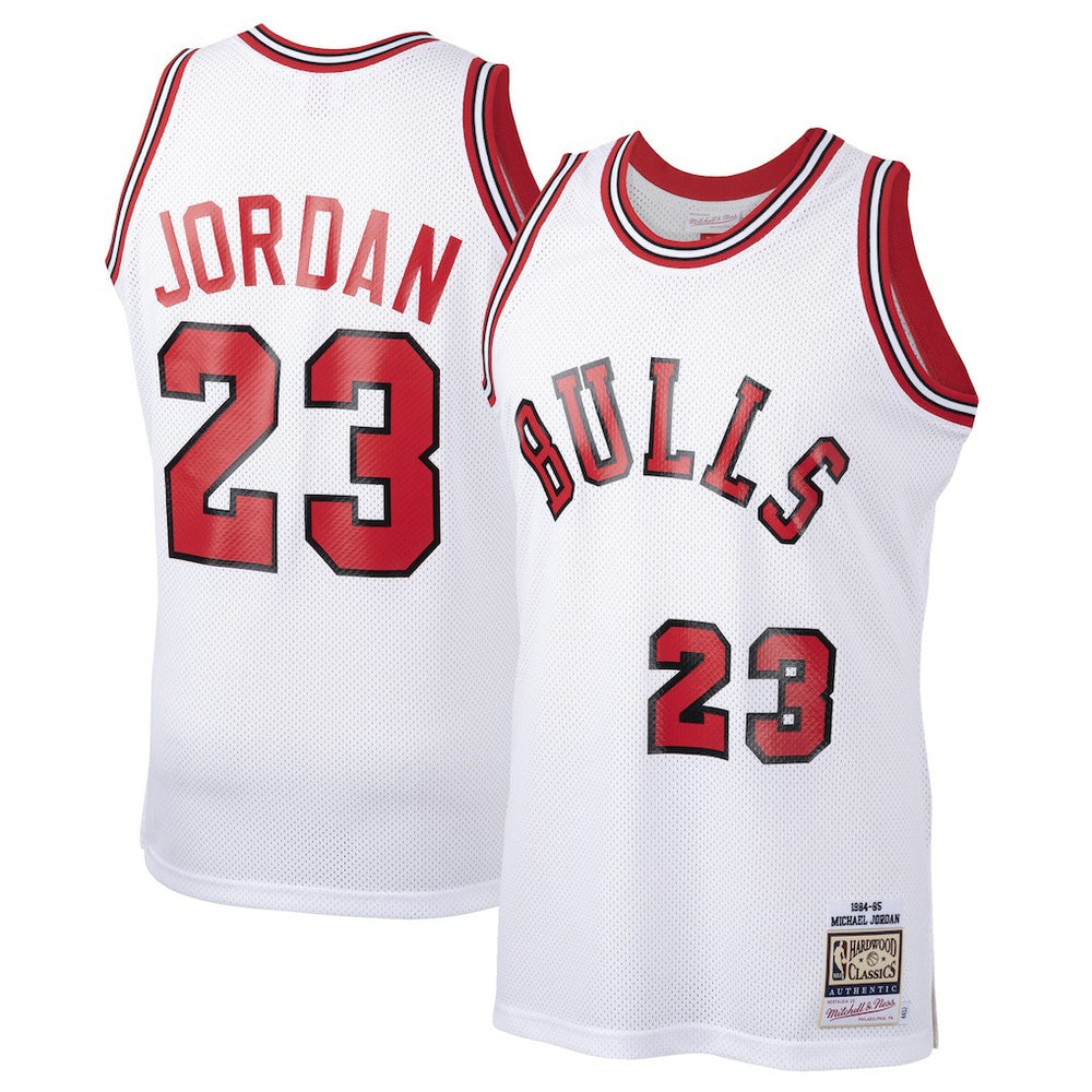 Michael Jordan Chicago Bulls 1984/85 Hardwood Classics Rookie Authentic Jersey White - NBA