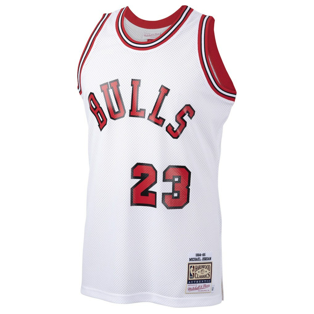 Michael Jordan Chicago Bulls 1984/85 Hardwood Classics Rookie Authentic Jersey White - NBA