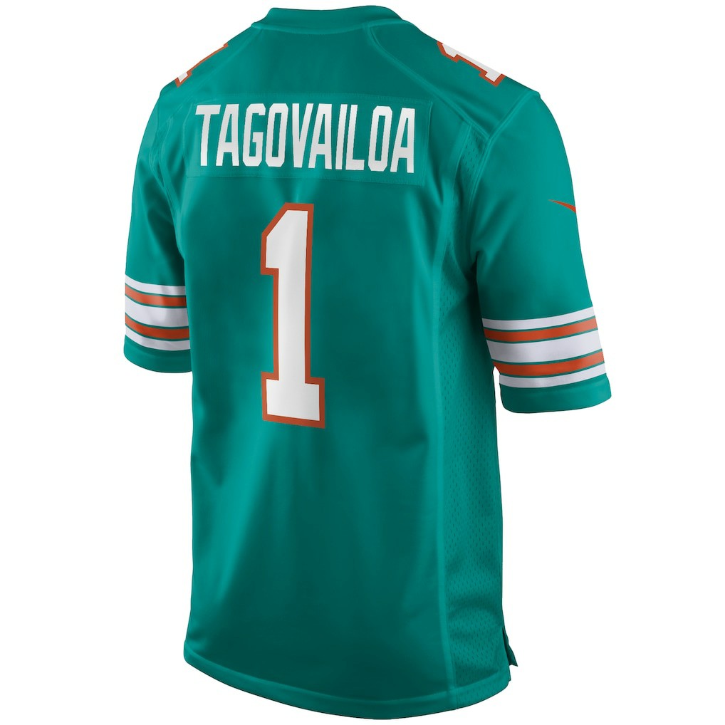 Tua Tagovailoa Miami Dolphins Alternate Game Jersey Aqua | Nike for Sale
