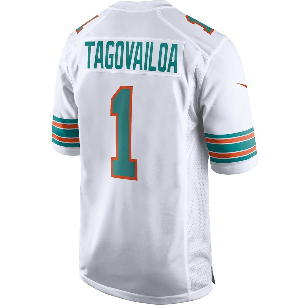Tua Tagovailoa Miami Dolphins 2nd Alternate Game Jersey White | Nike for Sale