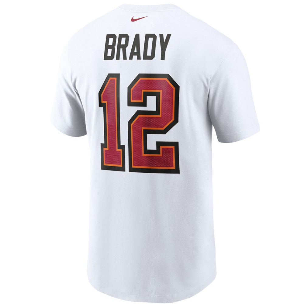 Tom Brady Tampa Bay Buccaneers Name & Number T-Shirt White | Nike for Sale