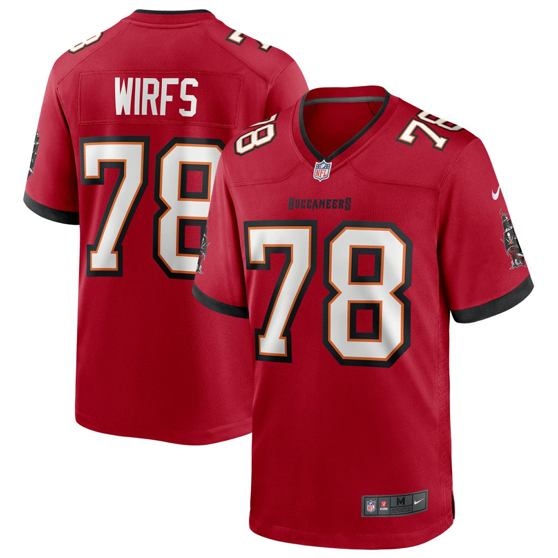 Tristan Wirfs Tampa Bay Buccaneers Player Game Jersey Red | Nike for Sale