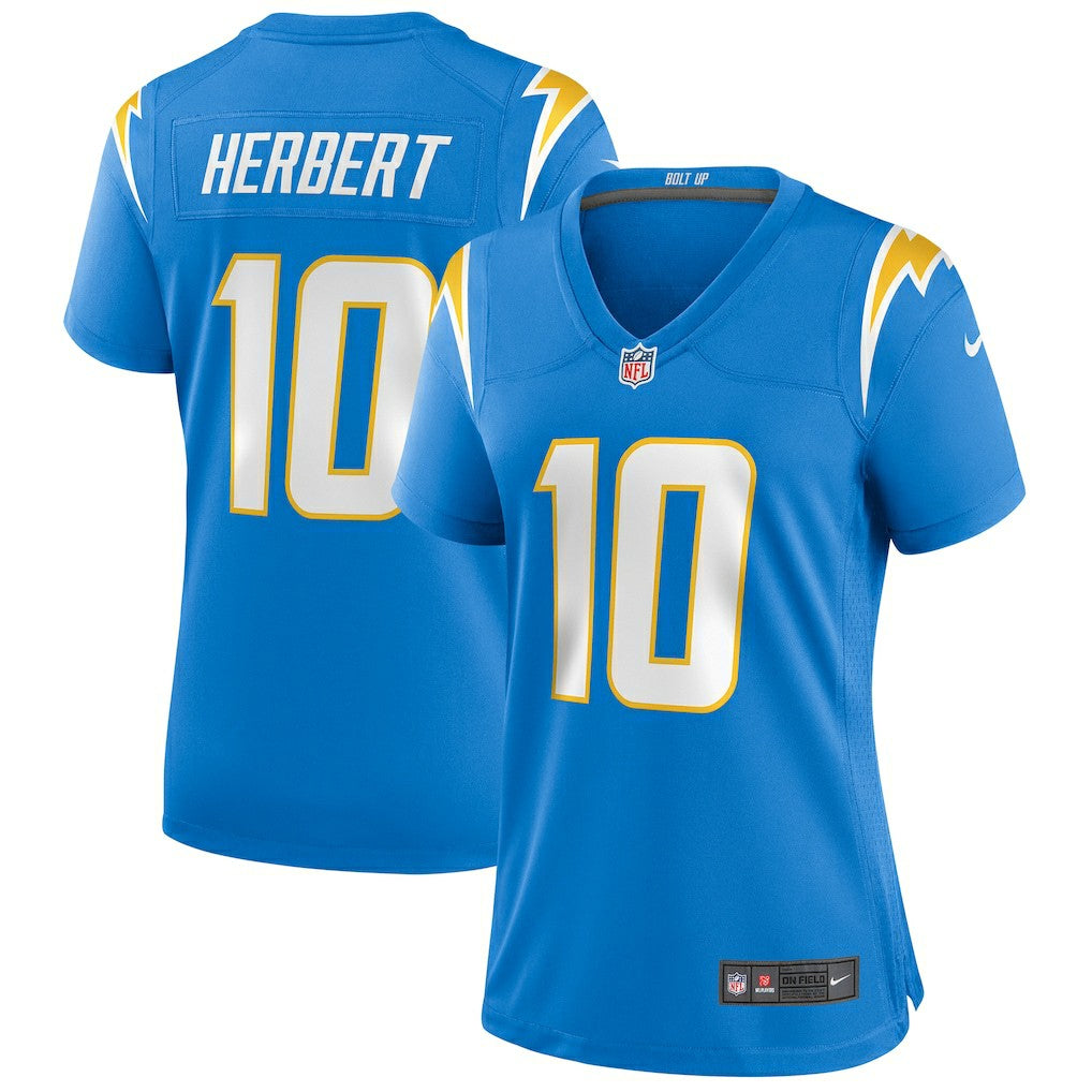 Justin Herbert Los Angeles Chargers Women's Player Game Jersey Powder Blue | Nike for Sale