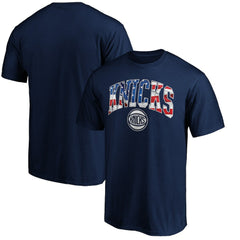 New York Knicks Banner Wave T-Shirt Navy - NBA