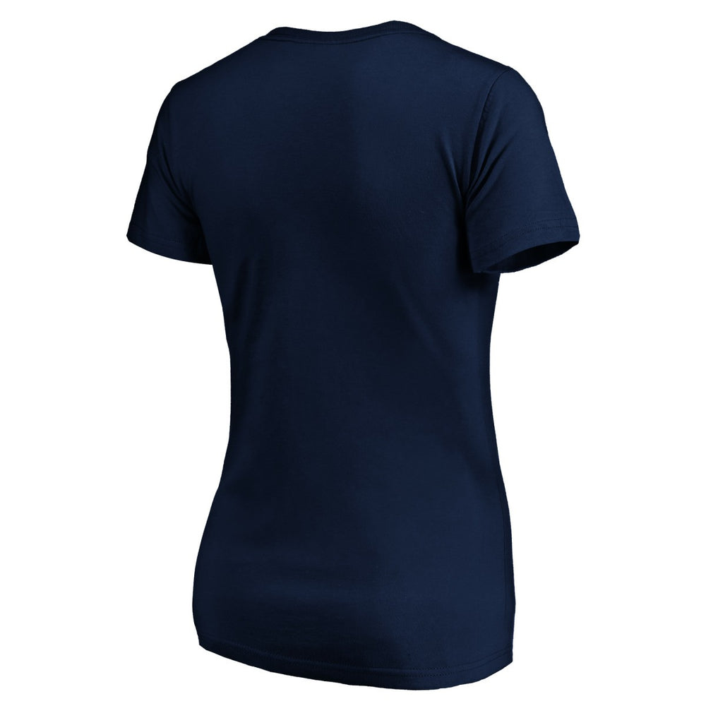 Miami Heat Women's Banner Wave V-Neck T-Shirt Navy - NBA