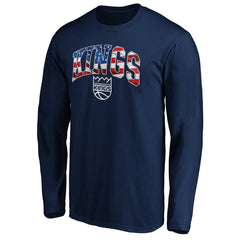 Sacramento Kings Banner Wave Long Sleeve T-Shirt Navy - NBA