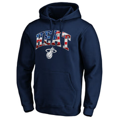 Miami Heat Banner Wave Pullover Hoodie Navy - NBA