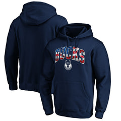 Milwaukee Bucks Banner Wave Pullover Hoodie Navy - NBA