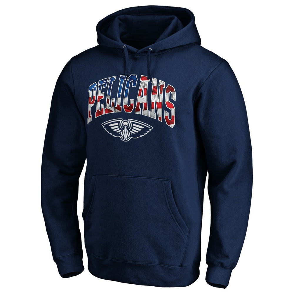 New Orleans Pelicans Banner Wave Pullover Hoodie Navy - NBA