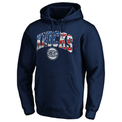 New York Knicks Banner Wave Pullover Hoodie Navy - NBA