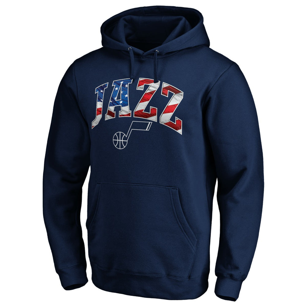Utah Jazz Banner Wave Pullover Hoodie Navy - NBA