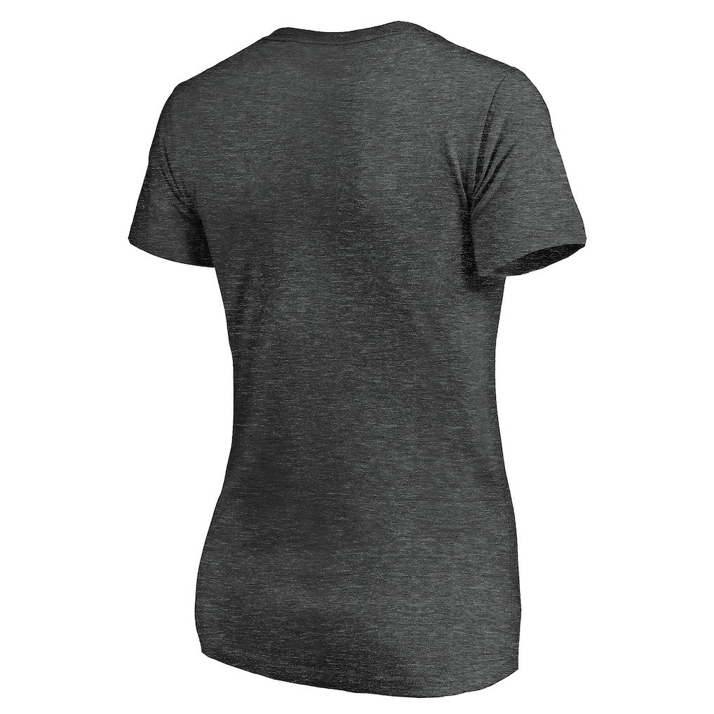 Indianapolis Colts Women's Secondary Logo V-Neck T-Shirt Heather Gray | NFL