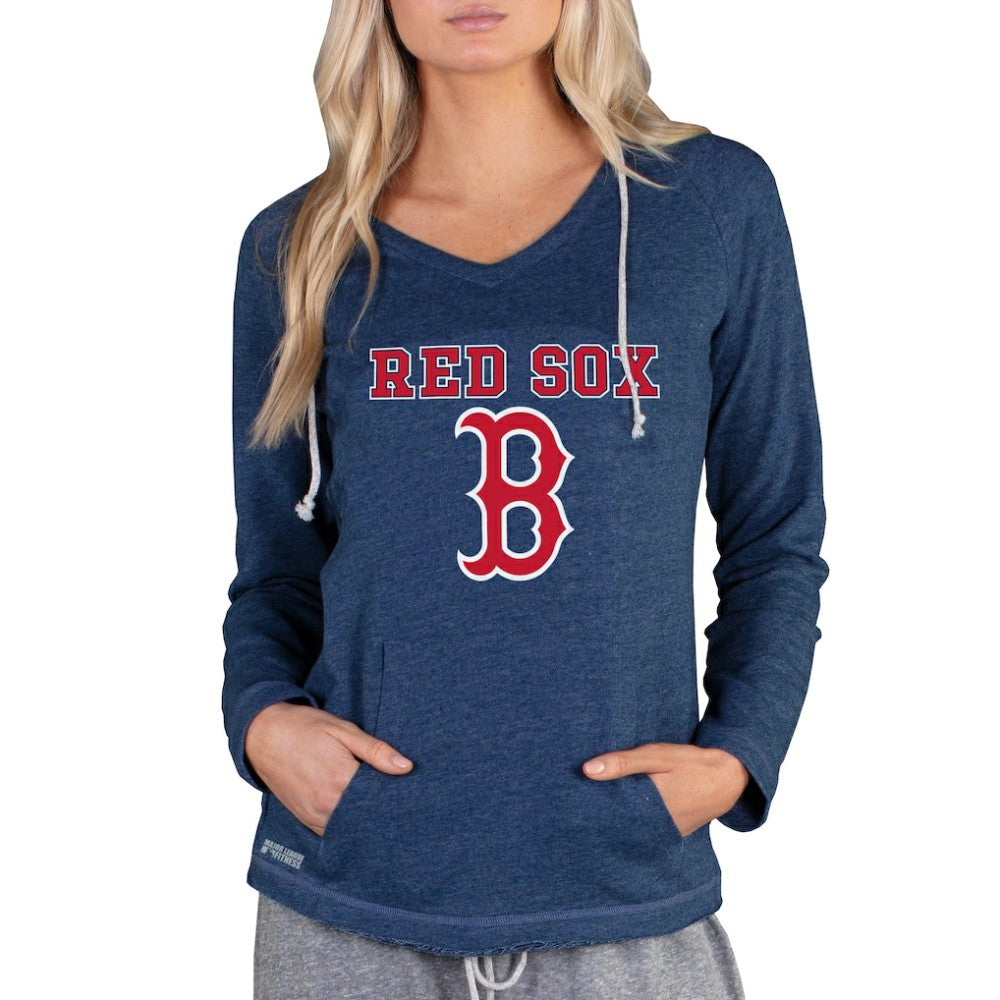 Boston Red Sox Concepts Sport Women's Mainstream Terry Long Sleeve Hoodie Top - MLB