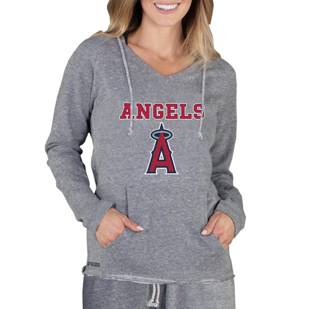 Los Angeles Angels Concepts Sport Women's Mainstream Terry Long Sleeve Hoodie Top - MLB