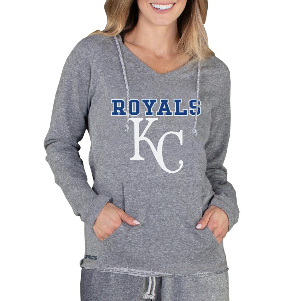 Kansas City Royals Concepts Sport Women's Mainstream Terry Long Sleeve Hoodie Top - MLB