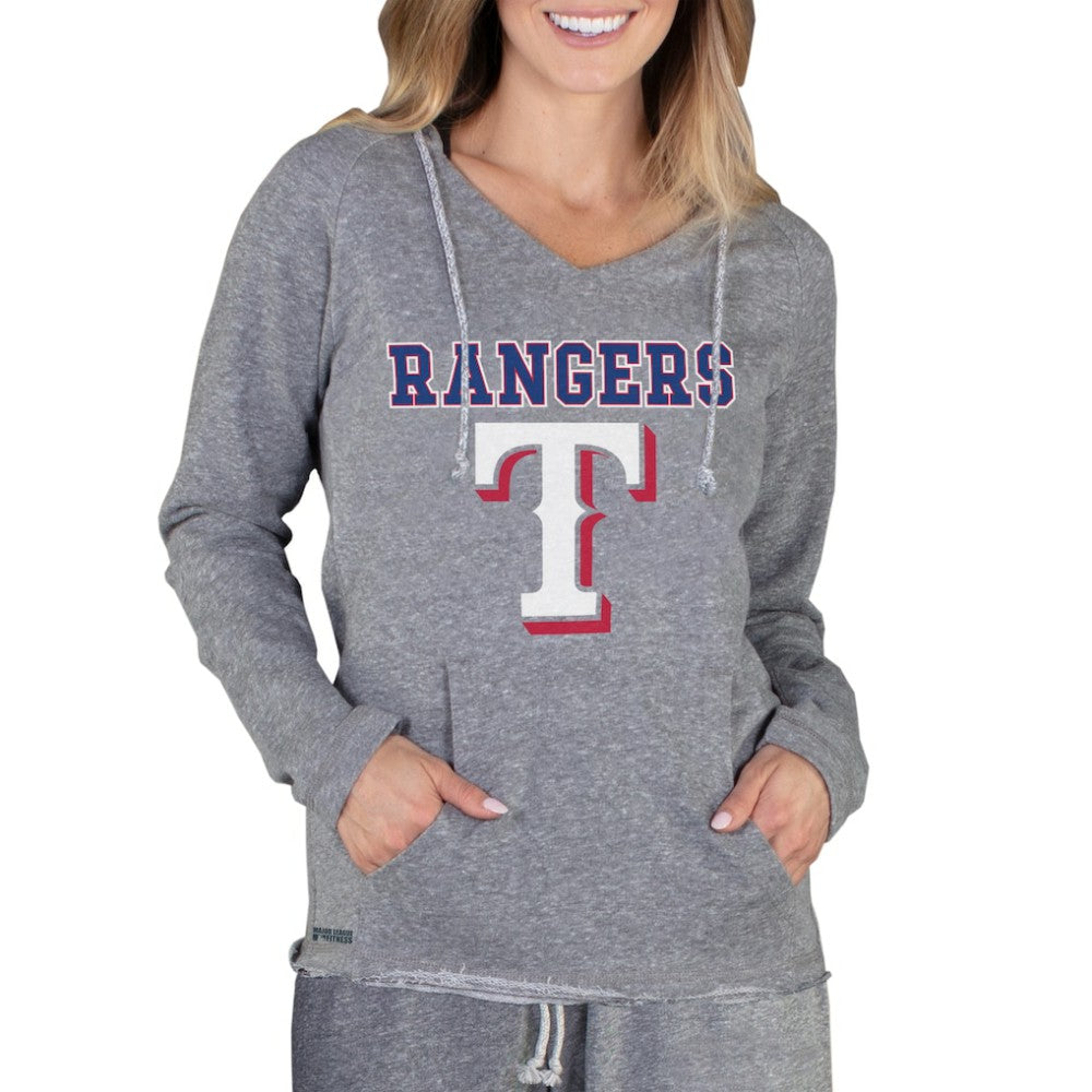 Texas Rangers Concepts Sport Women's Mainstream Terry Long Sleeve Hoodie Top - MLB