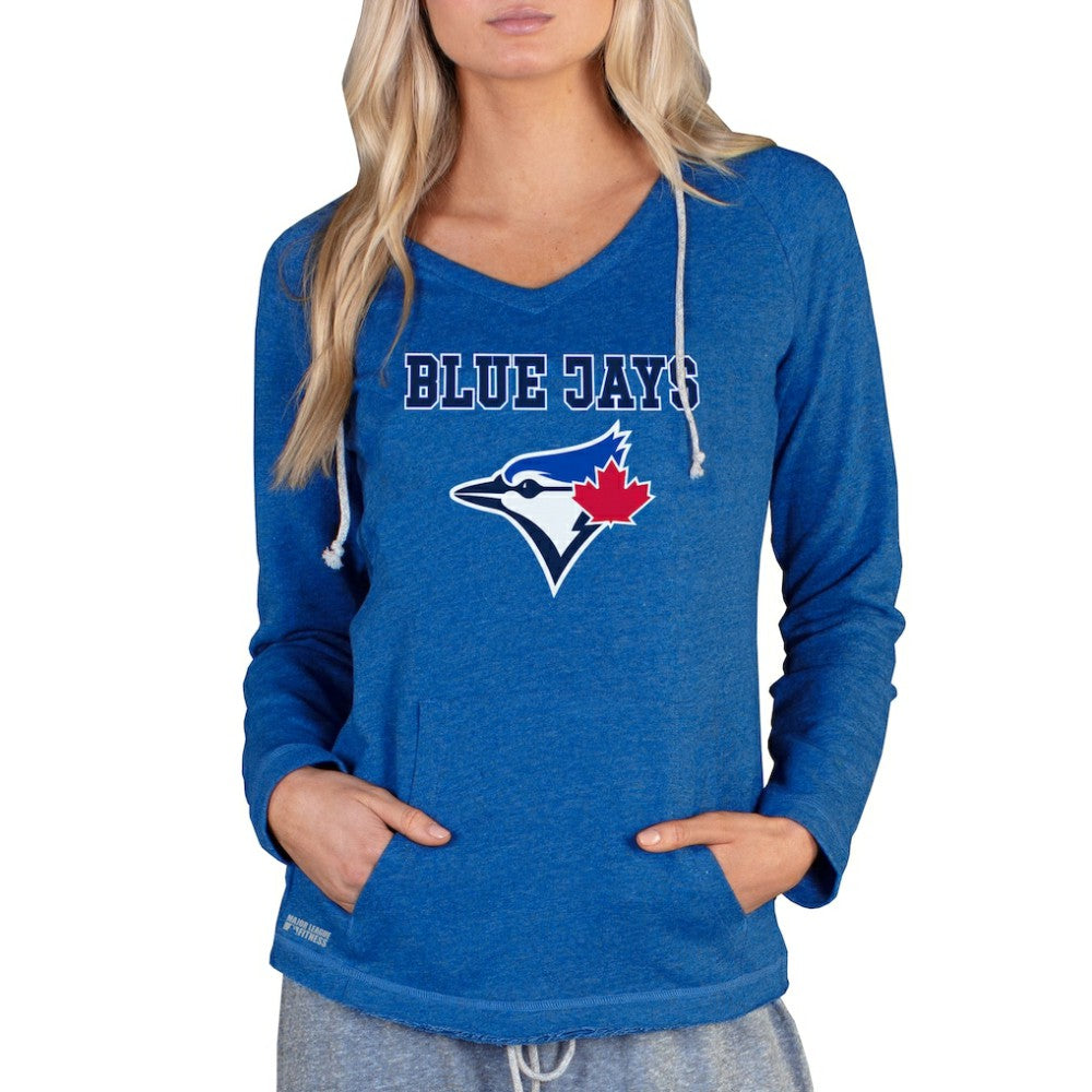Toronto Blue Jays Concepts Sport Women's Mainstream Terry Long Sleeve Hoodie Top - MLB
