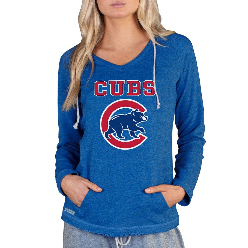 Chicago Cubs Concepts Sport Women's Mainstream Terry Long Sleeve Hoodie Top - MLB