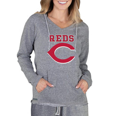 Cincinnati Reds Concepts Sport Women's Mainstream Terry Long Sleeve Hoodie Top - MLB