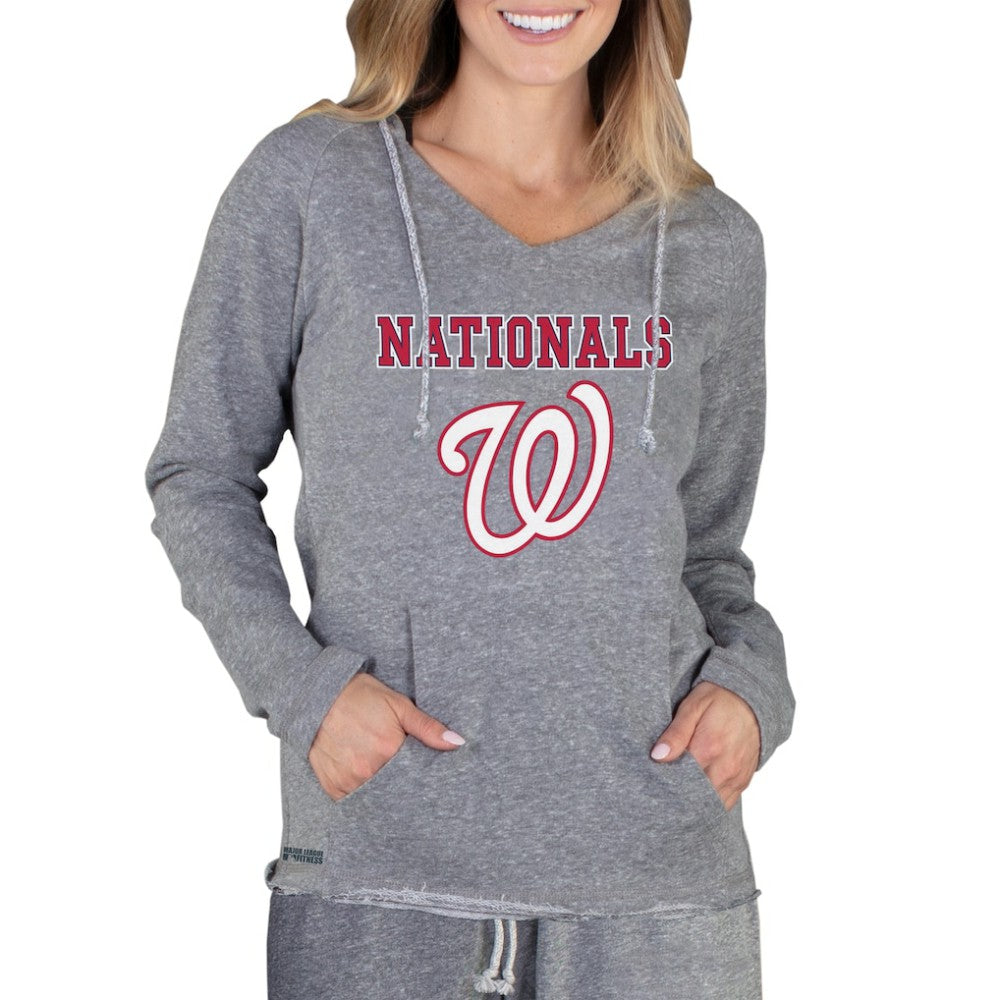 Washington Nationals Concepts Sport Women's Mainstream Terry Long Sleeve Hoodie Top - MLB