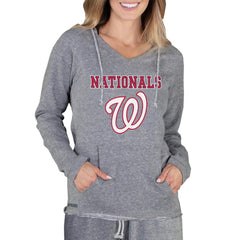 Washington Nationals Concepts Sport Women's Mainstream Terry Long Sleeve Hoodie Top - MLB
