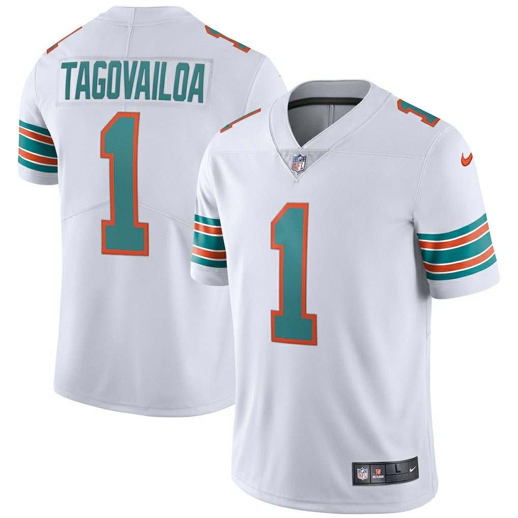 Tua Tagovailoa Miami Dolphins 2nd Alternate Vapor Limited Jersey White | Nike for Sale