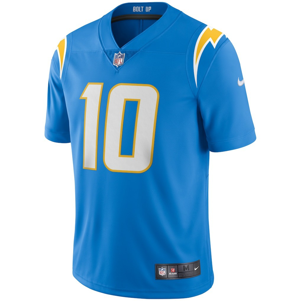 Justin Herbert Los Angeles Chargers Vapor Limited Jersey Powder Blue | Nike for Sale