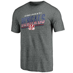 Cincinnati Bengals Team Freedom Tri-Blend T-Shirt Gray | NFL