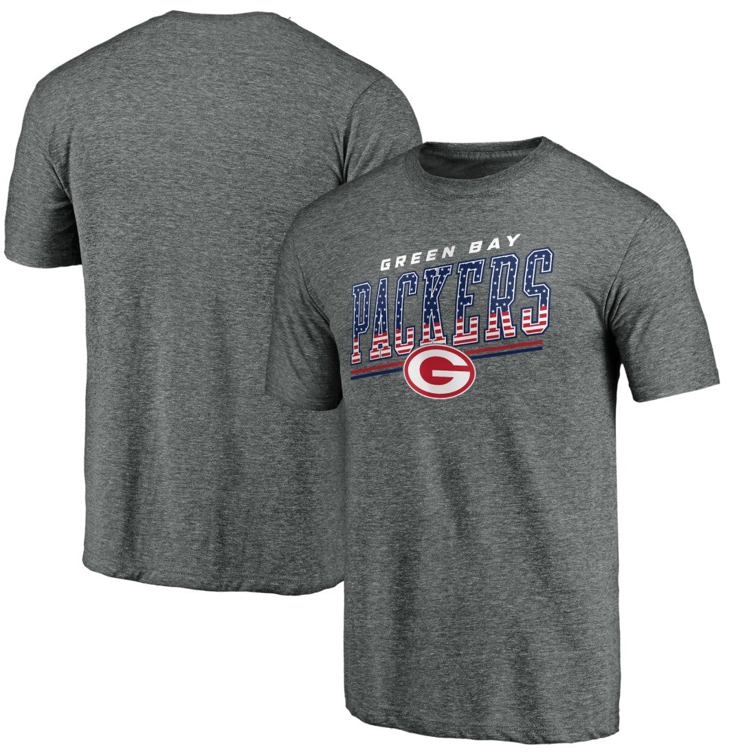 Green Bay Packers Team Freedom Tri-Blend T-Shirt Gray | NFL