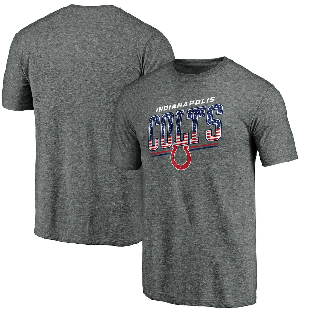 Indianapolis Colts Team Freedom Tri-Blend T-Shirt Gray | NFL