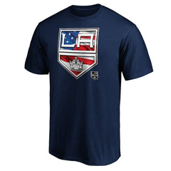 Los Angeles Kings Banner Wave Logo T-Shirt - Navy - NHL
