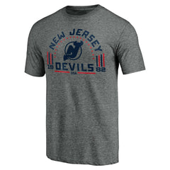 New Jersey Devils Team Freedom Tri-Blend T-Shirt - Heathered Gray - NHL