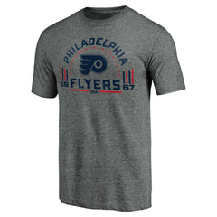 Philadelphia Flyers Team Freedom Tri-Blend T-Shirt - Heathered Gray - NHL