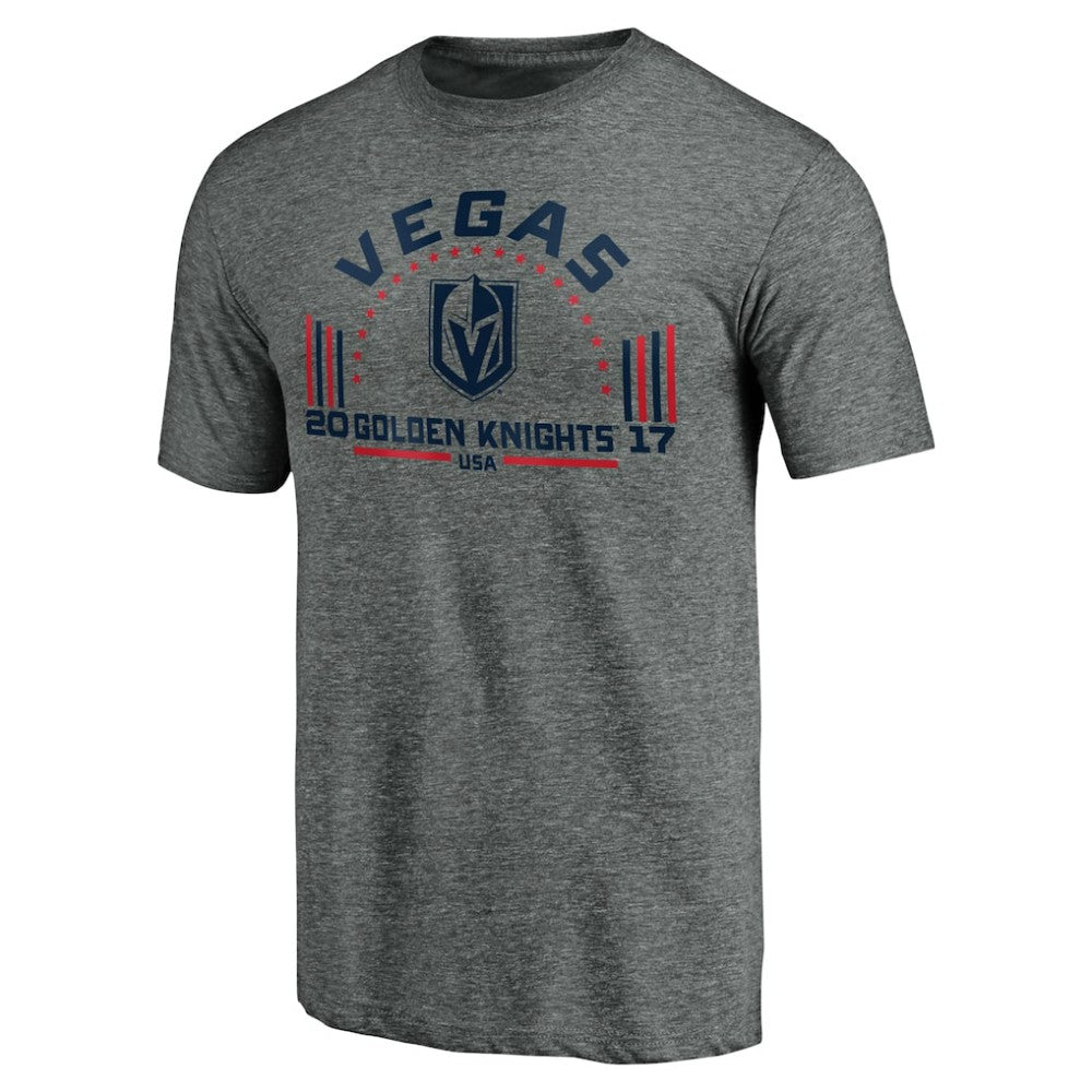 Vegas Golden Knights Team Freedom Tri-Blend T-Shirt - Heathered Gray - NHL