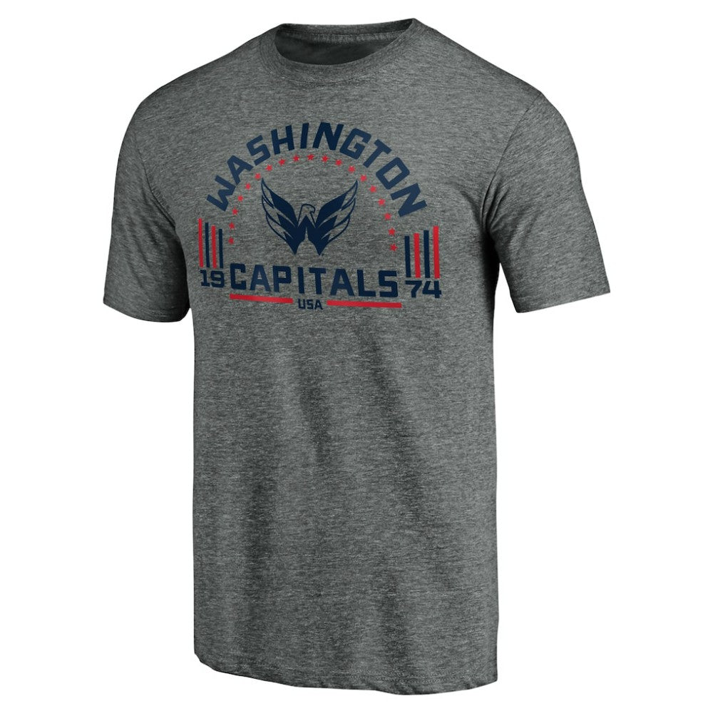 Washington Capitals Team Freedom Tri-Blend T-Shirt - Heathered Gray - NHL
