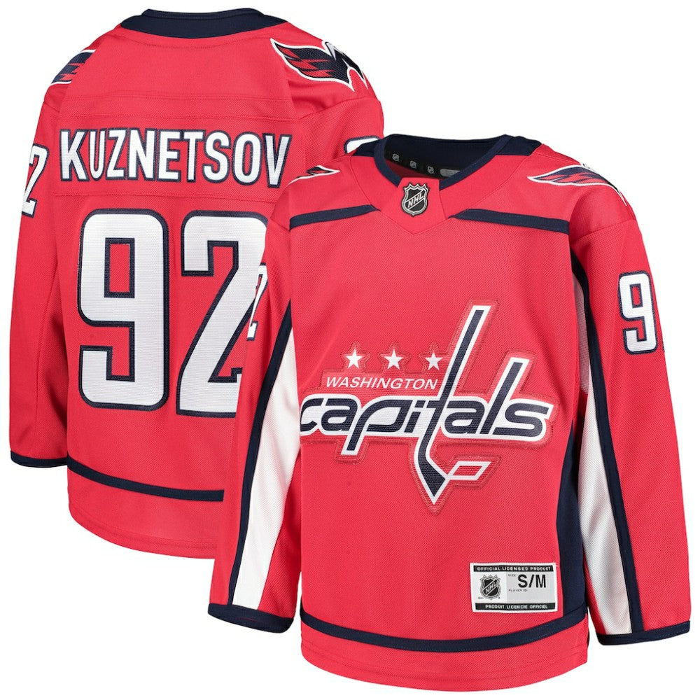 Evgeny Kuznetsov Washington Capitals Youth Home Premier Player Jersey - Red - NHL