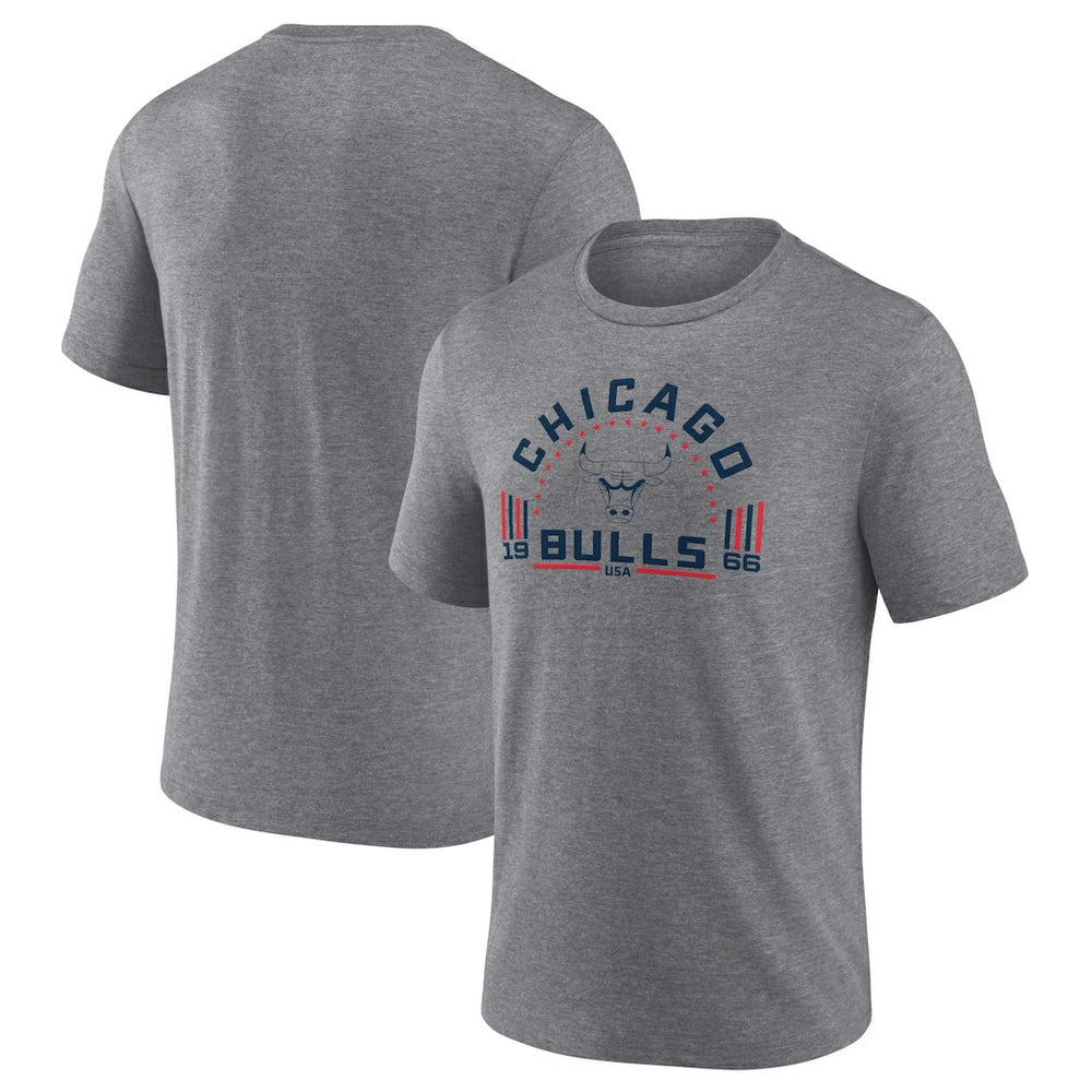 Chicago Bulls Team Freedom Tri-Blend T-Shirt Gray - NBA
