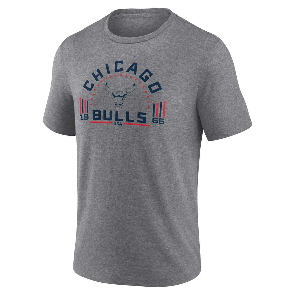Chicago Bulls Team Freedom Tri-Blend T-Shirt Gray - NBA