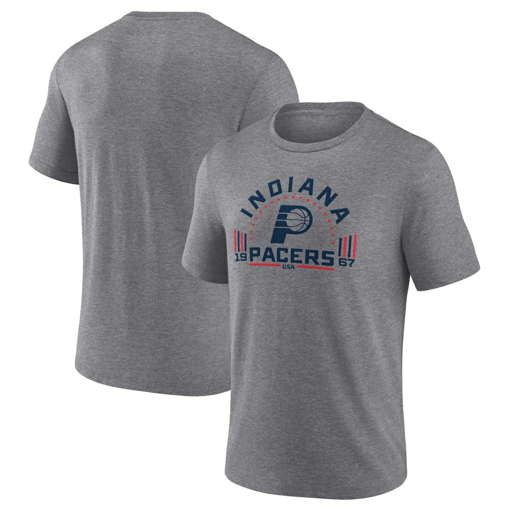 Indiana Pacers Team Freedom Tri-Blend T-Shirt Gray - NBA