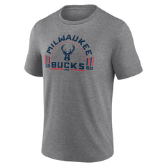 Milwaukee Bucks Team Freedom Tri-Blend T-Shirt Gray - NBA