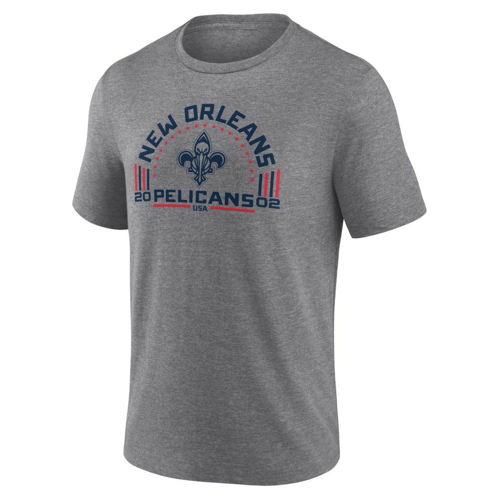 New Orleans Pelicans Team Freedom Tri-Blend T-Shirt Gray - NBA
