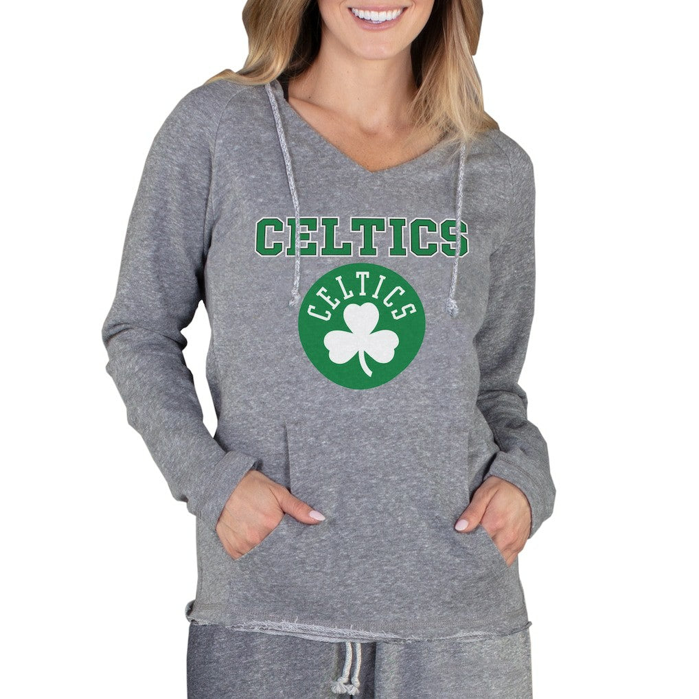 Boston Celtics Concepts Sport Women's Mainstream Terry Hooded Top Gray - NBA
