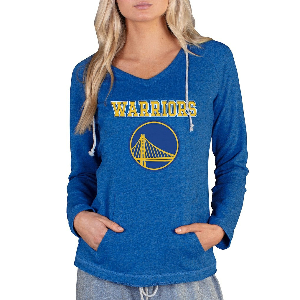 Golden State Warriors Concepts Sport Women's Mainstream Terry Hooded Top Royal - NBA