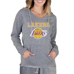 Los Angeles Lakers Concepts Sport Women's Mainstream Terry Hooded Top Gray - NBA