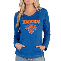 New York Knicks Concepts Sport Women's Mainstream Terry Hooded Top Royal - NBA