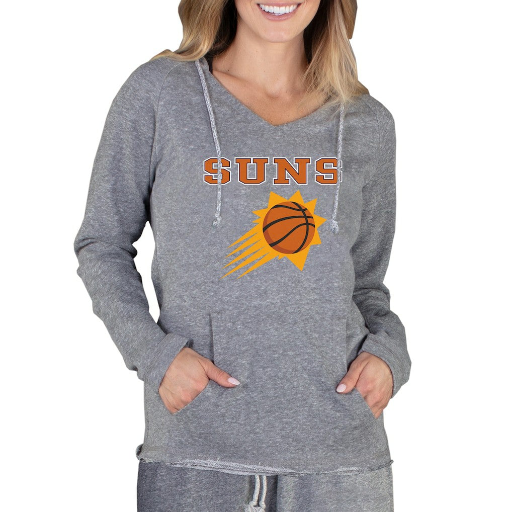 Phoenix Suns Concepts Sport Women's Mainstream Terry Hooded Top Gray - NBA